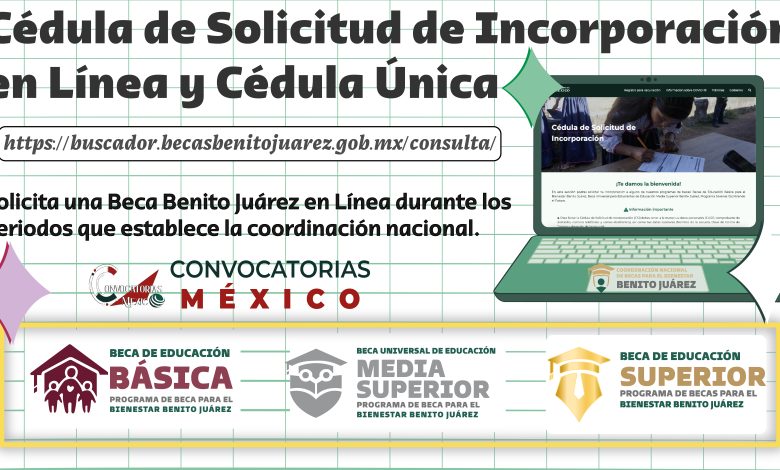 Cedula de Solicitud de Incorporacion en Linea ¡la herramienta para solicitar una Beca Benito Juarez