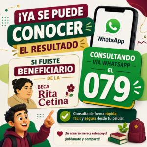 Beca Rita Cetina: Familias ya Pueden Solicitar la Revisión de su Registro por WhatsApp