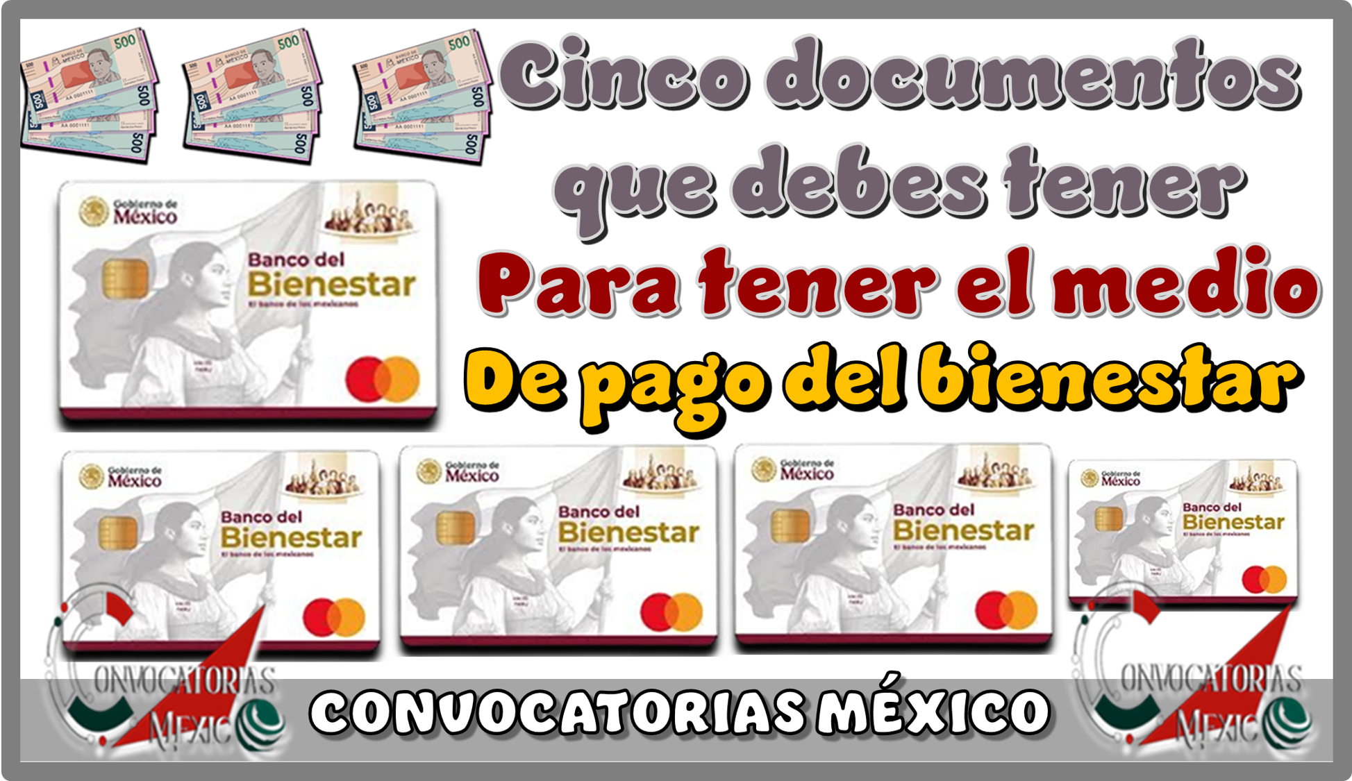 Cinco documentos que debes tener para tener el medio de pago del bienestar 