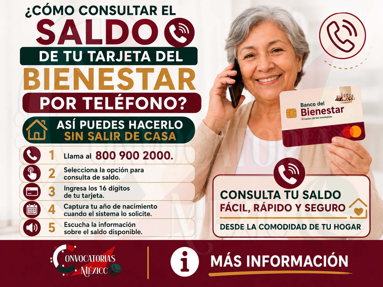 ¿Cómo consultar el saldo de tu Tarjeta del Bienestar por teléfono? Así puedes hacerlo sin salir de casa