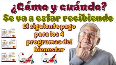 ¿Cómo y cuándo se va a estar recibiendo el siguiente pago para los 4 programas del bienestar?