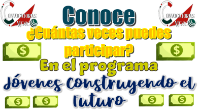 Conoce | ¿Cuántas veces puedes participar en el programa Jóvenes Construyendo el Futuro?