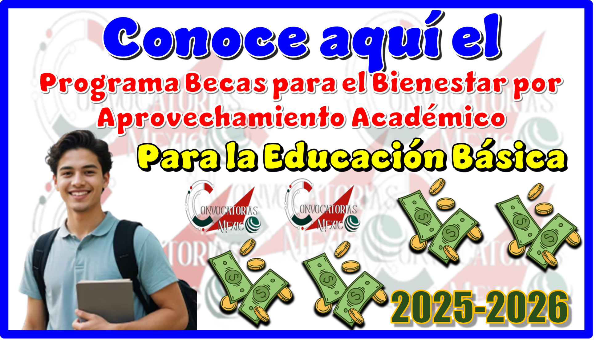 Conoce aquí el Programa Becas para el Bienestar por Aprovechamiento Académico para la Educación Básica 2025-2026