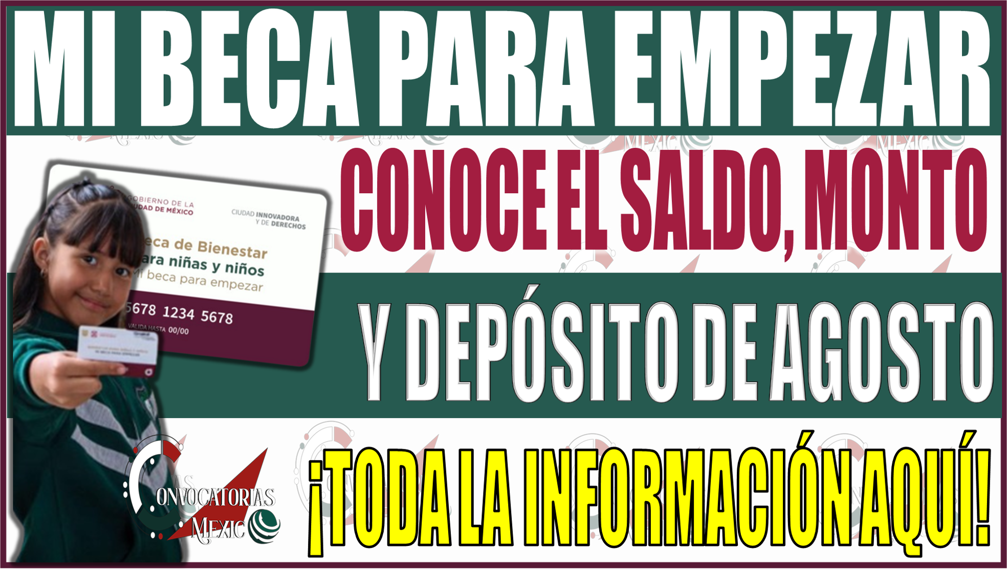Conoce el saldo, monto y depósito de agosto de Mi Beca para Empezar 2024 ¡Toda la información aquí!