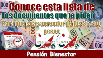 Conoce esta lista de los documentos que te piden para que sea acreedor de los $6,200 pesos | Pensión Bienestar 