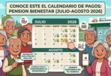 Conoce este el Calendario de Pagos: Pensión Bienestar (Julio-Agosto 2026)