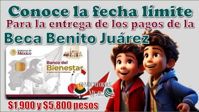 Conoce la fecha límite para la entrega de los pagos de la Beca Benito Juárez | $1,900 y $5,800 pesos