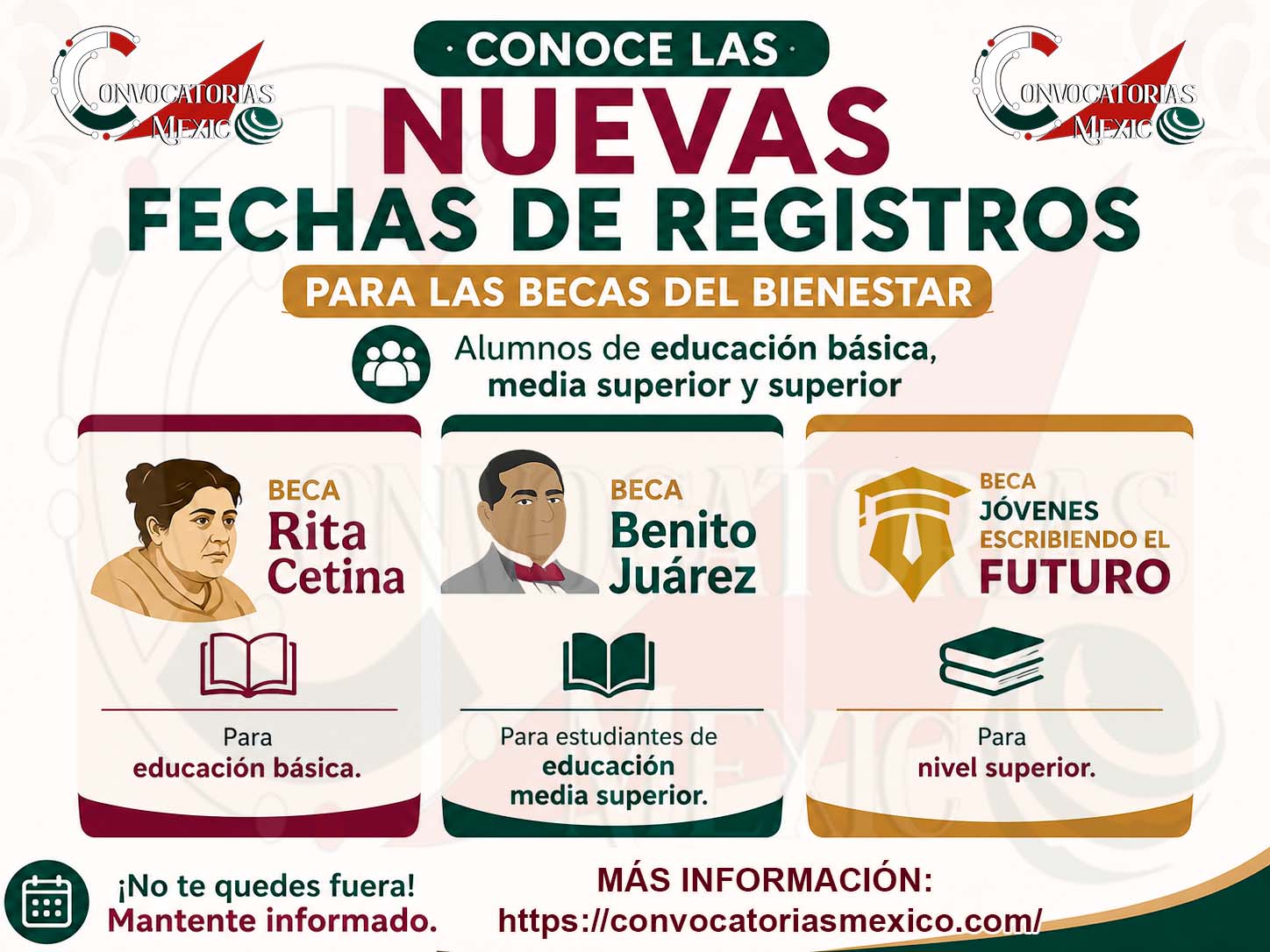 Conoce las Nuevas Fechas de Registros para las Becas del Bienestar: Alumnos de educación básica, media superior y superior