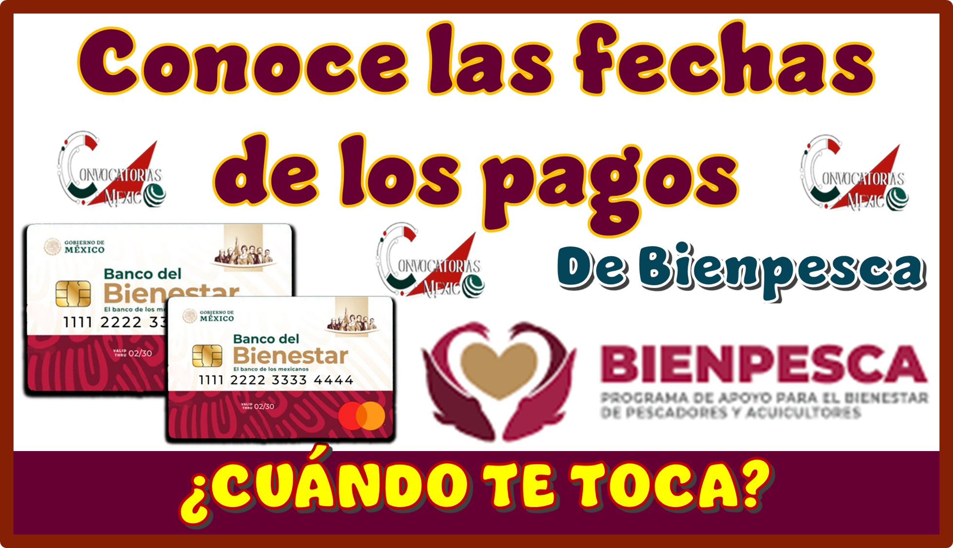 Conoce las fechas de los pagos de Bienpesca | ¿CUÁNDO TE TOCA?