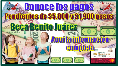 Conoce los pagos pendientes de $1,900 pesos y $5,800 pesos de la Beca Benito Juárez, 2025… Aquí la información importante 