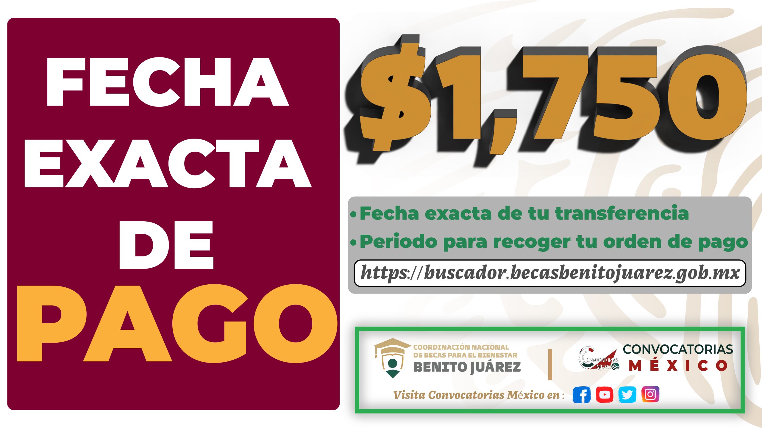 Consulta la FECHA exacta de tu PAGO por 1750 pesos Beca Benito Juarez 2023 scaled
