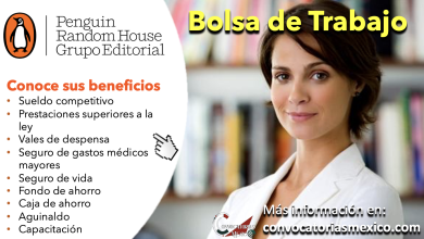 Consulta la bolsa de trabajo de “Grupo Editorial Penguin Random House” y comienza a adquirir mayor experiencia profesional