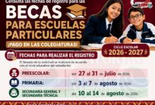 Consulta las fechas de registro para las Becas para Escuelas Particulares ¡Pago en las colegiaturas!