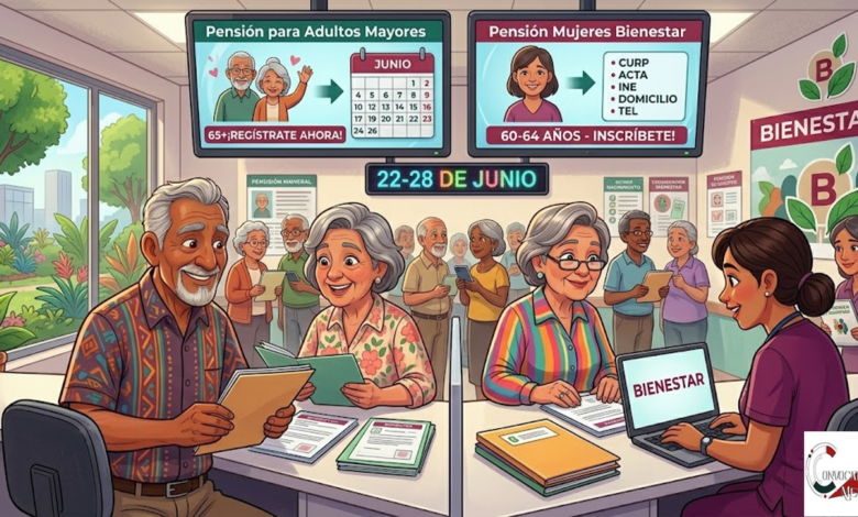 Convocatoria de Registro: Pensión Mujeres Bienestar y Pensión para Adultos Mayores