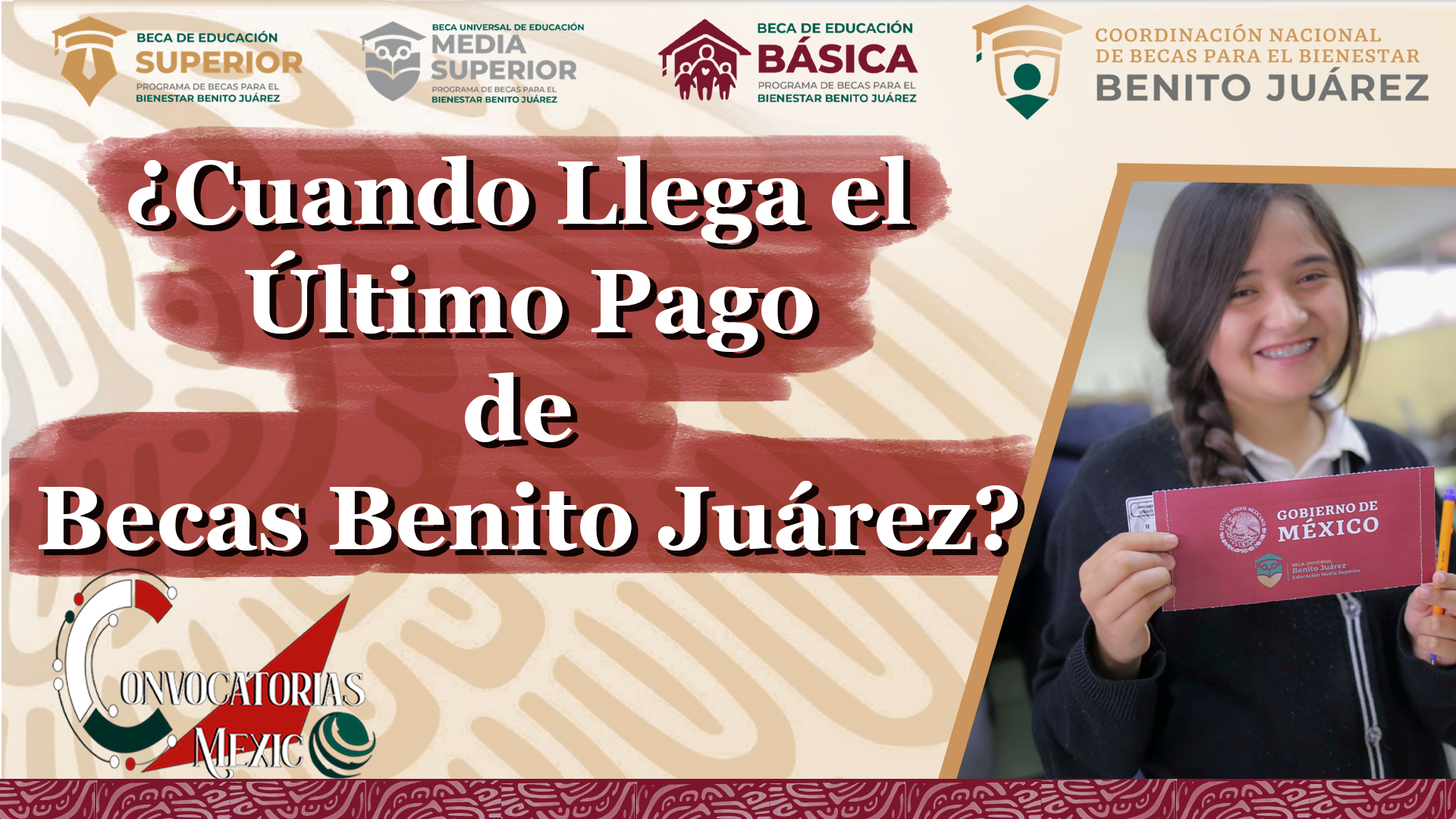 ¿Cuándo Llega el Último Pago de la Beca Benito Juárez?