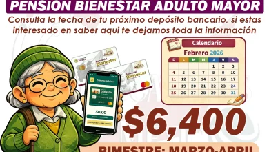 ¿Cuándo se realizará el siguiente pago de 6 mil 400 pesos? Pensión del Bienestar para los Adultos Mayores