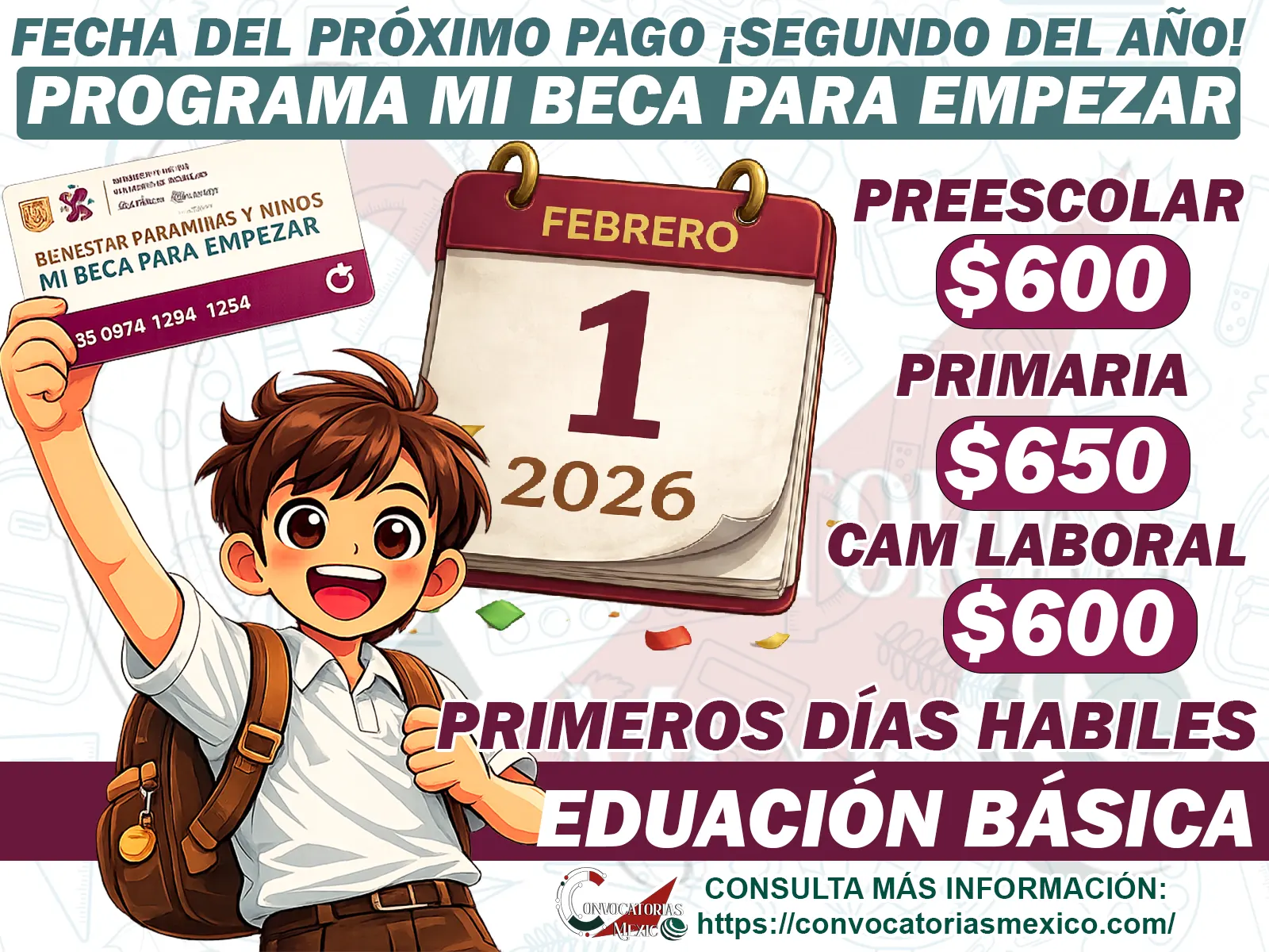¿Cuándo será el siguiente pago para el Programa de Mi Beca para Empezar?