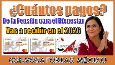 ¿Cuántos pagos de la Pensión para el Bienestar vas a recibir en el 2026?