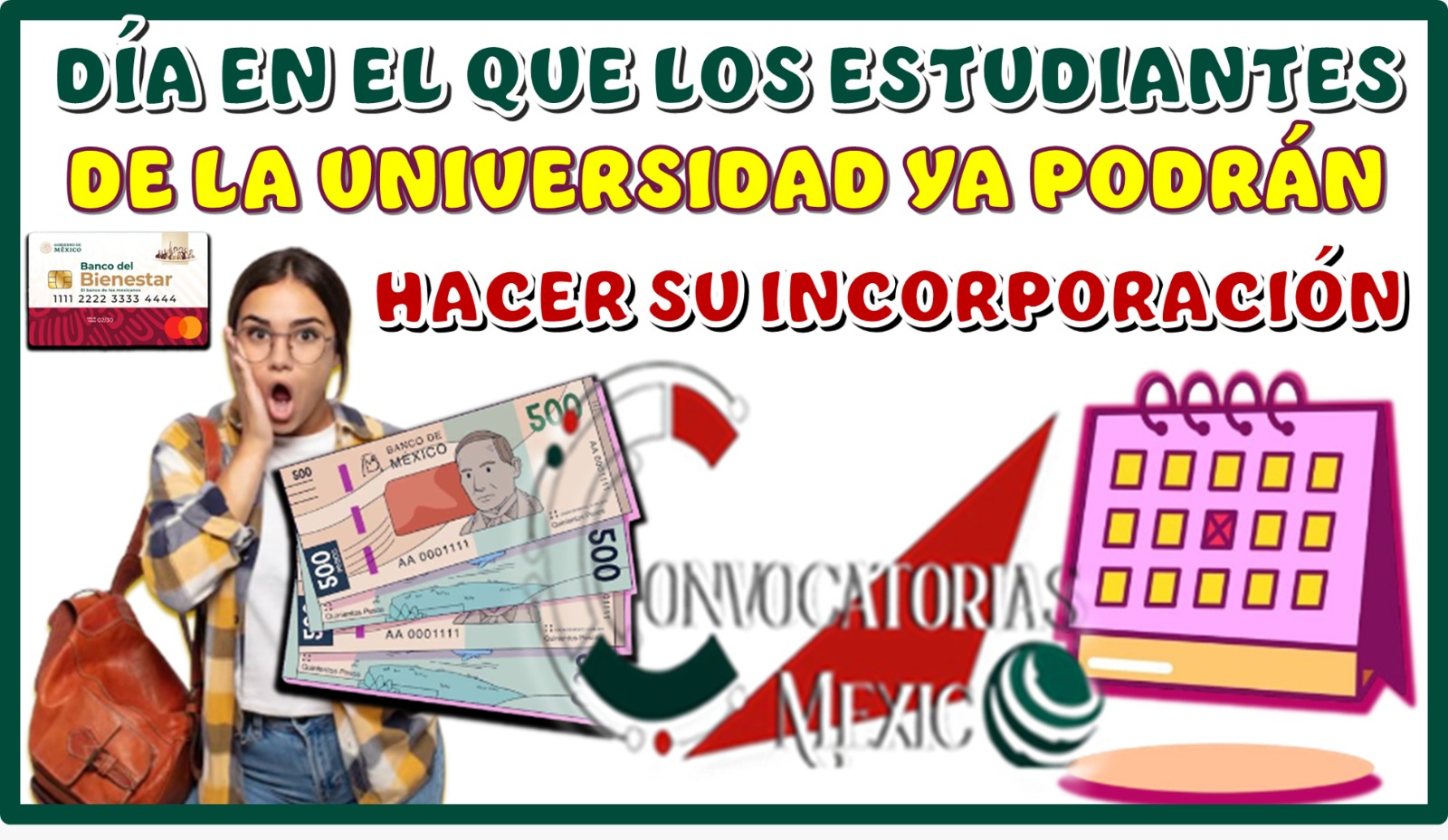 DÍA EN EL QUE LOS ESTUDIANTES DE LA UNIVERSIDAD YA PODRÁN HACER SU INCORPORACIÓN A LA BECA BENITO JUÁREZ