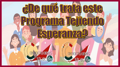 ¿De qué trata este Programa Tejiendo Esperanza?