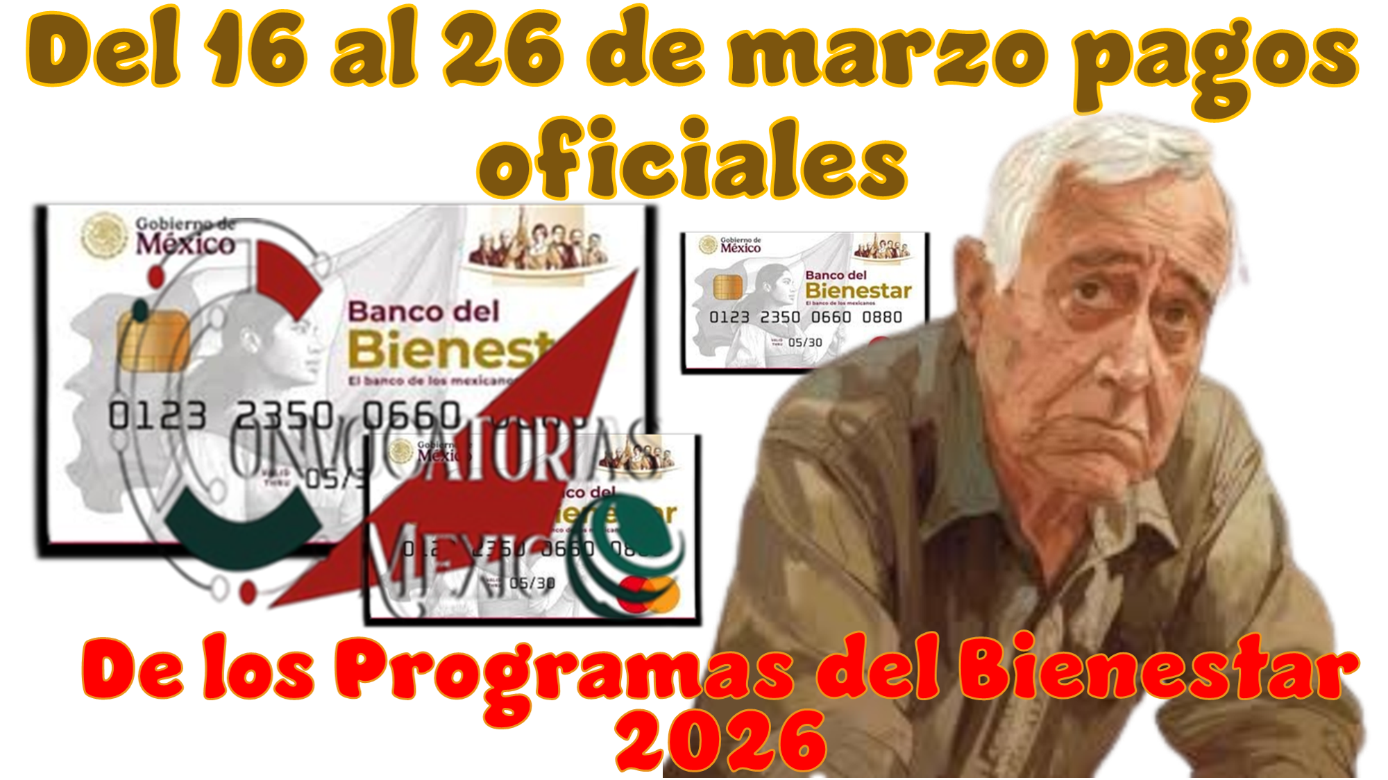 Del 16 al 26 de marzo pagos oficiales de los Programas del Bienestar 2026