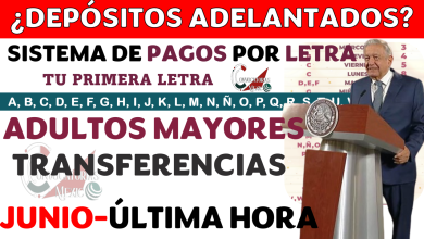 ¿Depósitos Bancarios ADELANTADOS de la Pensión Bienestar Adultos Mayores del Bienestar en JUNIO? Sistema de pago con la Primera letra de tu apellido ¡Ariadna Montiel Reyes!