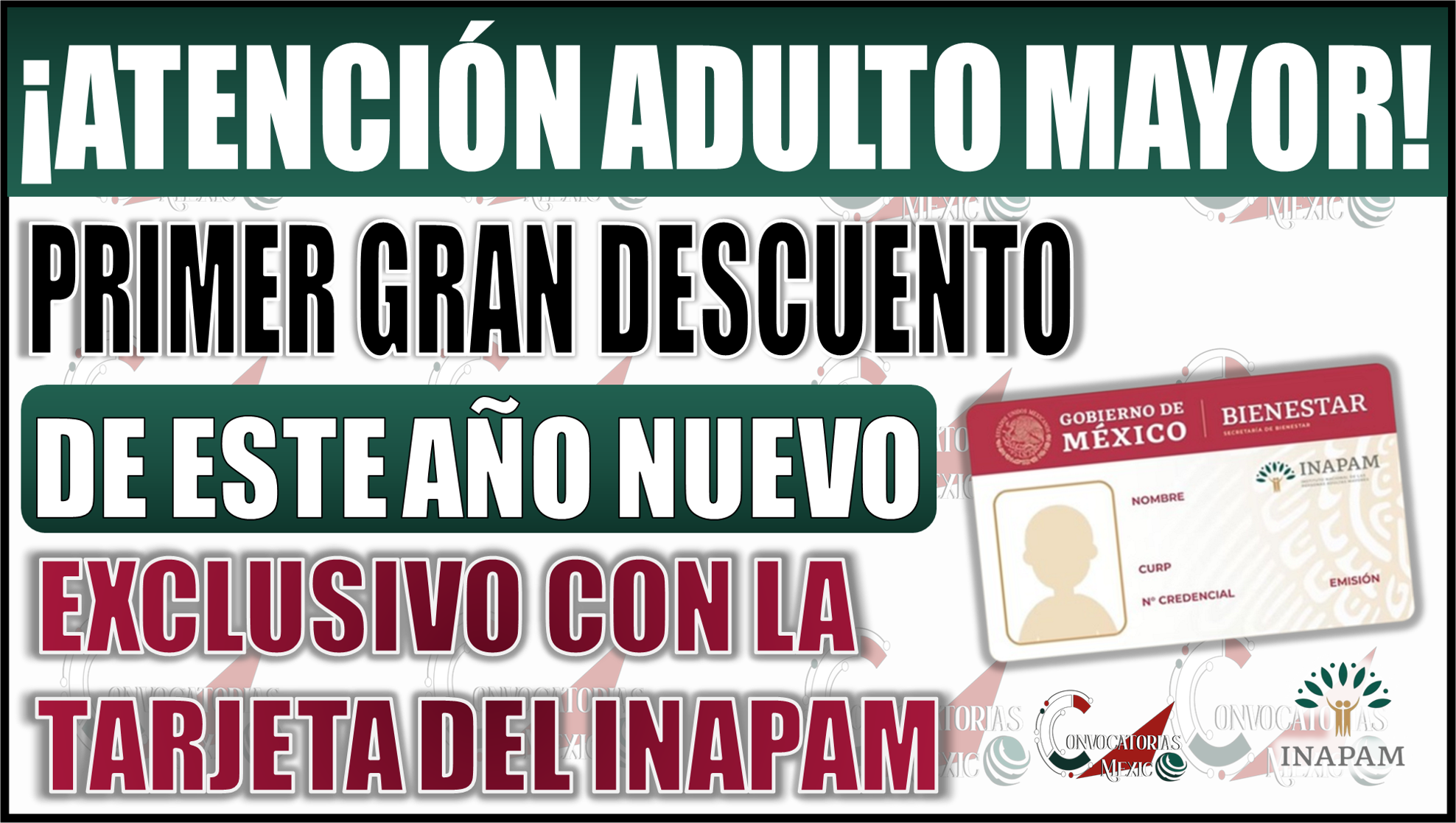 Descubre el primer gran descuento exclusivo para Adultos Mayores con la tarjeta del INAPAM