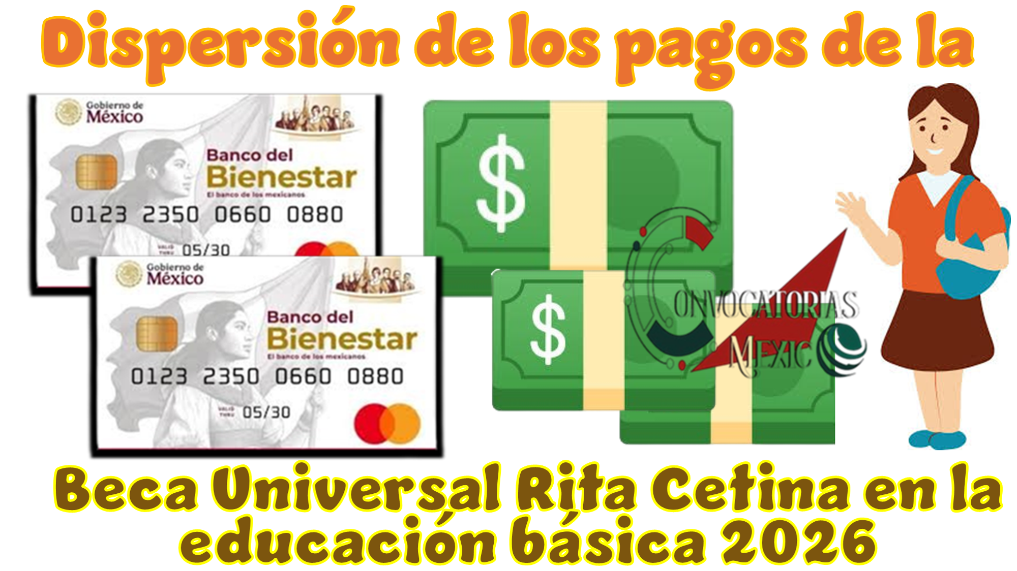 Dispersión de los pagos de la Beca Universal Rita Cetina en la educación básica 2026