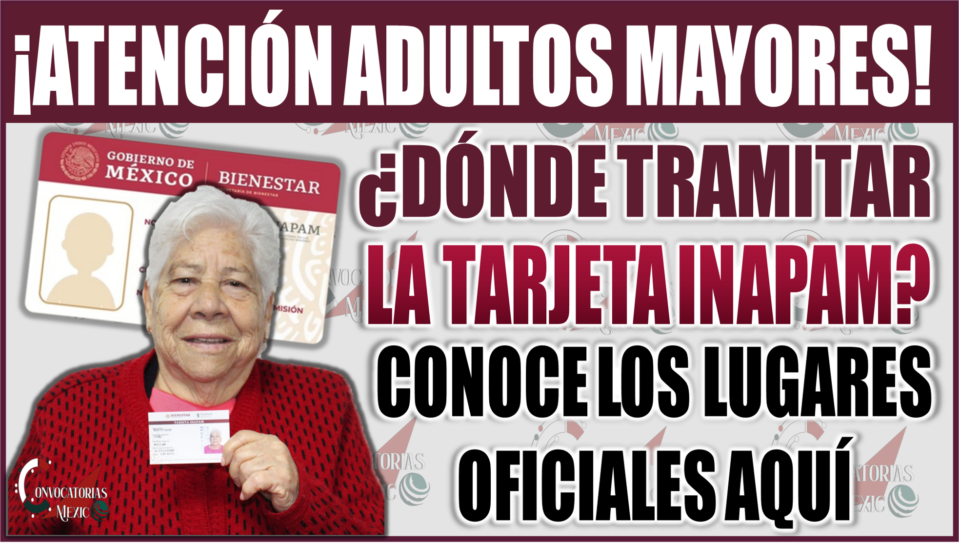 ¿Dónde tramitar la tarjeta INAPAM? Conoce los lugares oficiales aquí
