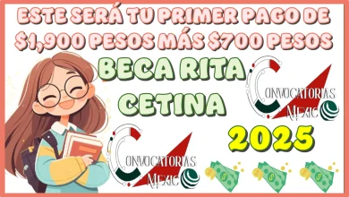 ESTE SERÁ TU PRIMER PAGO DE $1,900 PESOS MÁS $700 PESOS DE LA BECA RITA CETINA PARA EL 2025 