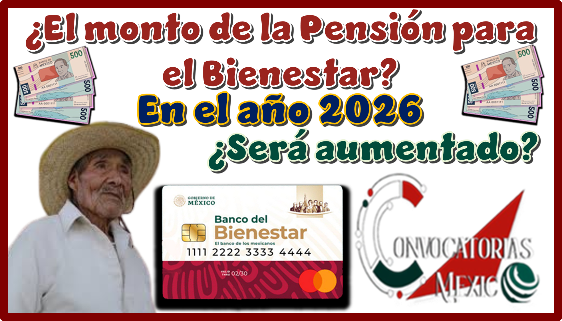 ¿El monto de la Pensión para el Bienestar en el año 2026 será aumentado?