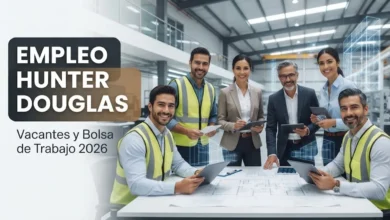 Equipo de ingenieros y arquitectos en un entorno industrial corporativo para la bolsa de trabajo de Hunter Douglas México.