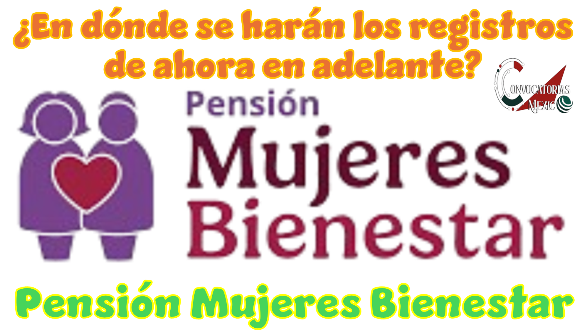 ¿En dónde se harán los registros de ahora en adelante?…Pensión Mujeres Bienestar
