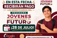 En esta fecha de julio recibirán pago los beneficiarios del Programa Jóvenes Construyendo el Futuro