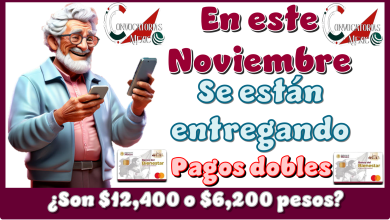 En este Noviembre se están entregando pagos dobles | ¿Son $12,400 o $6,200 pesos?