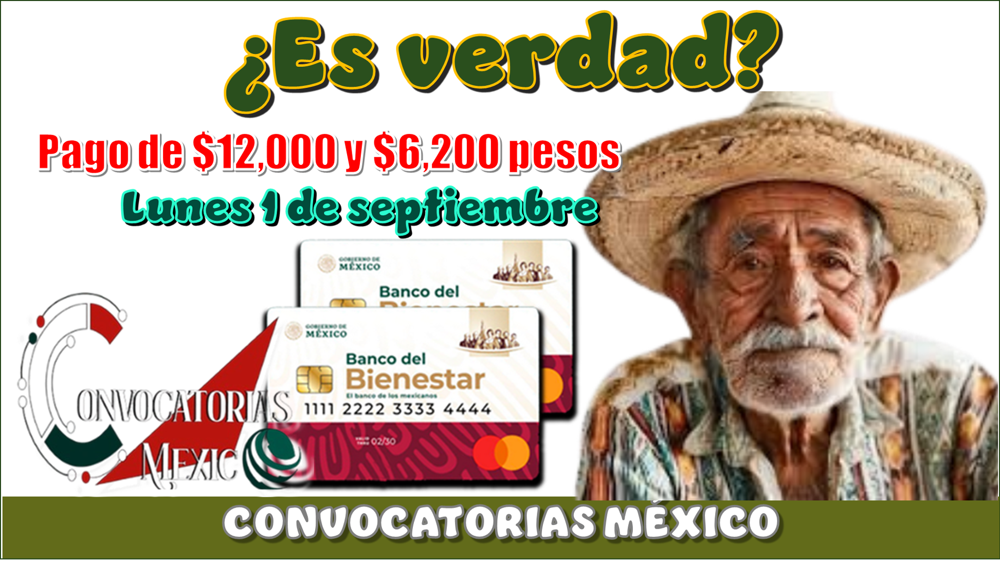 ¿Es verdad? | Pagos de $12,400 y $6,200 pesos | Lunes 1 de septiembre