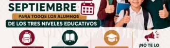 Estas son las becas que abrirá registro en el mes de septiembre para todos los alumnos de los tres niveles
