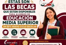 Estas son las becas que están disponibles para alumnos de educación Media Superior en este nuevo ciclo escolar