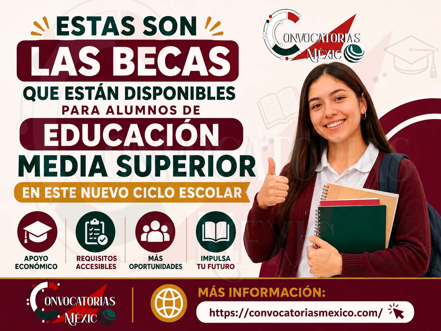 Estas son las becas que están disponibles para alumnos de educación Media Superior en este nuevo ciclo escolar