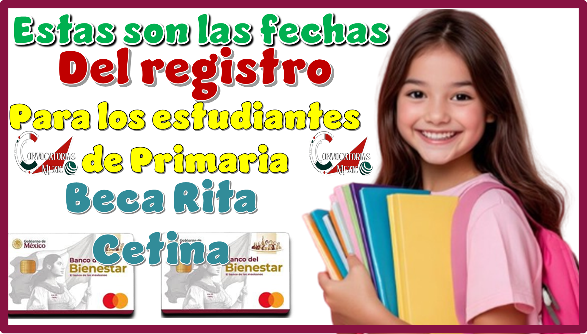 Estas son las fechas del registro para los estudiantes de primaria | Beca Rita Cetina 