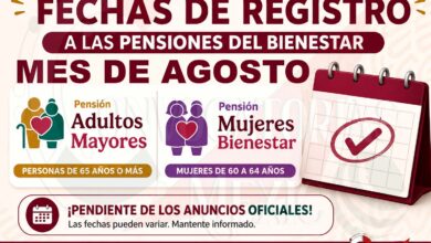 Estas son las posibles fechas en las que podrás realizar registro a las Pensiones del Bienestar para este mes de agosto