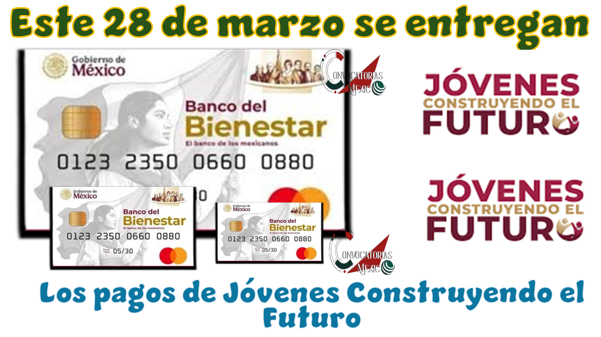 Este 28 de marzo se entregan los pagos de: Jóvenes Construyendo el Futuro 