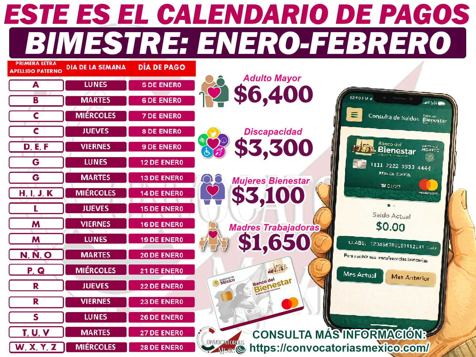 Este es el Calendario Oficial de pagos para las Pensiones del Bienestar ¡Consulta las fechas de entrega!