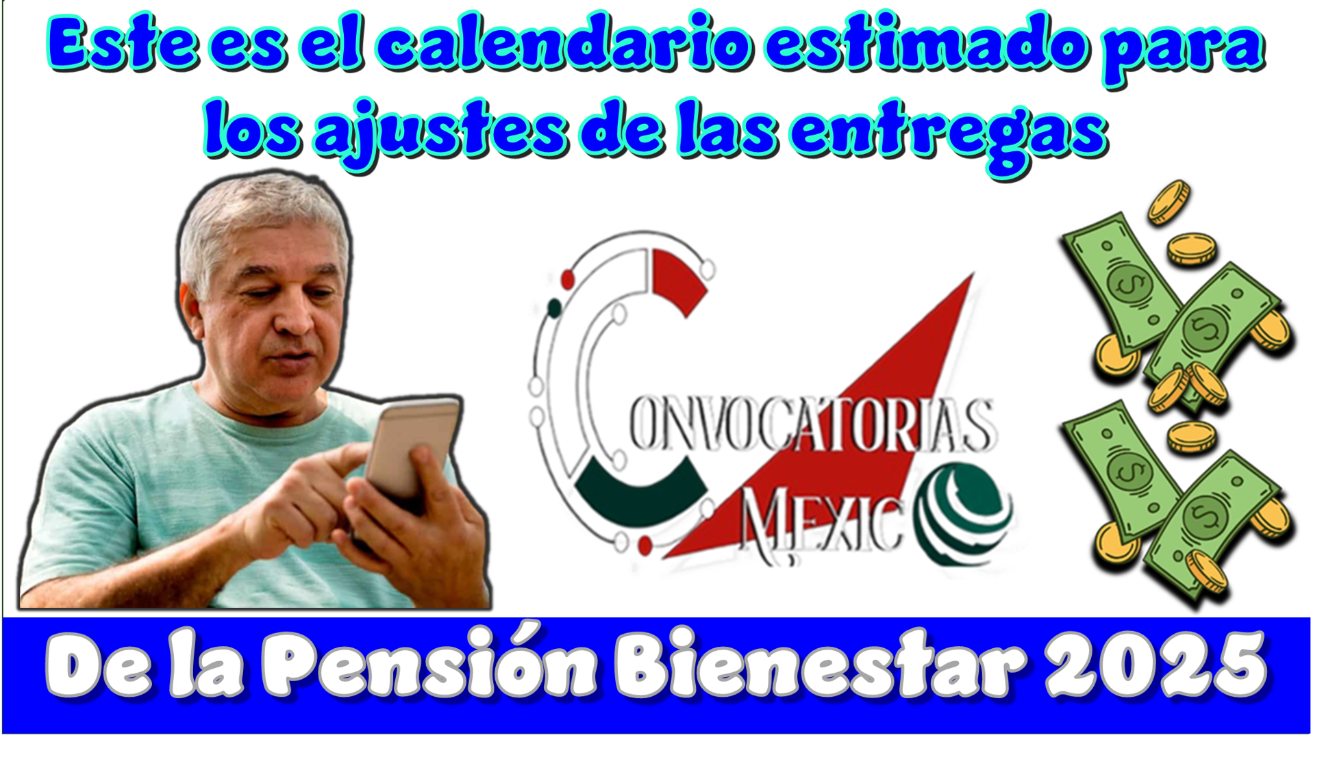 Este es el calendario estimado para los ajustes de las entregas a los pagos de la Pensión Bienestar 2026