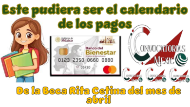 Este pudiera ser el calendario de los pagos de la Beca Rita Cetina del mes de abril