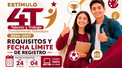 Estímulo 4T Talento y Trabajo Transformando Tamaulipas 2026-2027: requisitos y fecha límite de registro