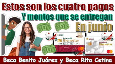 Estos son los cuatro pagos y montos que se entregan en junio| Beca Benito Juárez y Beca Rita Cetina