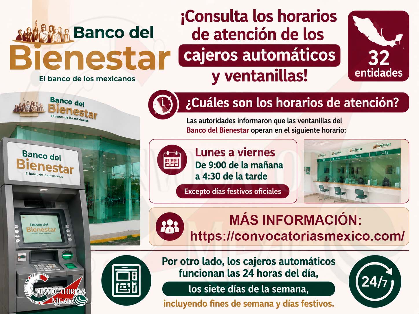 Estos son los horarios de atención del Banco del Bienestar para que puedas ir por tus depósitos 