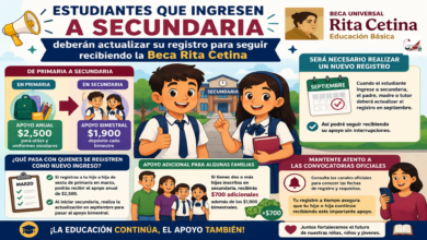 Estudiantes que ingresen a secundaria deberán actualizar su registro para seguir recibiendo la Beca Rita Cetina