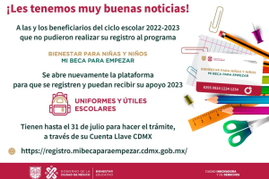Extienden fecha Beca Para Empezar